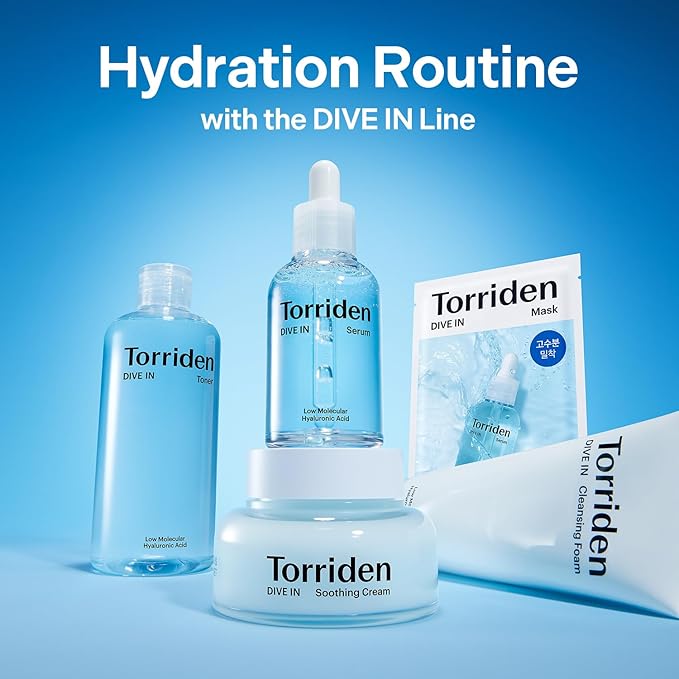 Torriden DIVE IN Hyaluronic Acid Serum 50ml(1.69 fl.oz.) * 2 (Pack of 2) | Deep Hydration to Get Glow Skin | Hyaluronic Acid, Panthenol, Allantoin | Korean Facial Serum