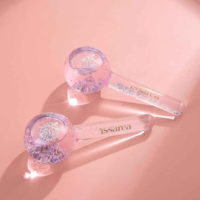 Yssarea Ice Globes for Facials - Freezer Safe | Highly Effective Facial Globes for Daily Beauty Routines | Tighten Skin | Reduce Puffiness | Enhance Circulation and Complexion