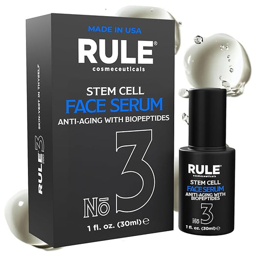 No.3 - Facial Serum with Biopeptides & Apple Stem Cells, Face Serums for Anti Aging, Peptide Serum as Skin Toner and Dark Spot Remover for Face, 30 mL