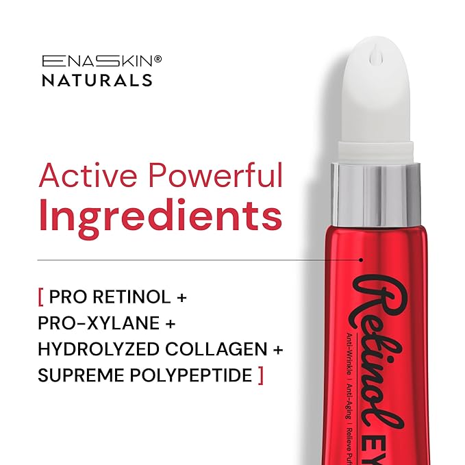 Anti-Aging Eye Cream for Wrinkles: Lifting and Tightening Under Eye Cream with Retinol & Collagen - Fine Lines Smoothing Treatment, Reduces Dark Circles, Eye Bags & Puffiness In 2 Weeks | 1.53 fl. oz