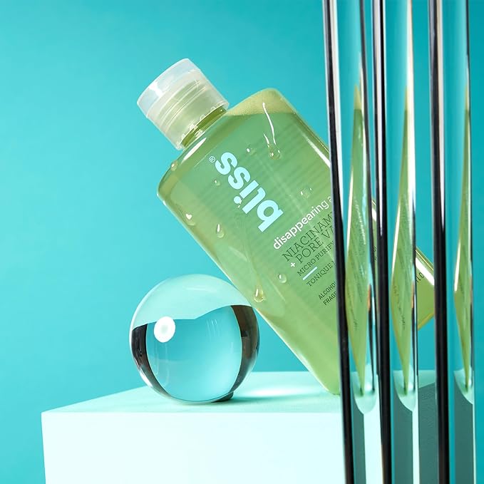 Bliss Disappearing Act Niacinamide Toner - 10 Fl Oz - Pore Vanish Complex - Purifies and Minimizes Pores - Alcohol-Free Face Toner - Clean - Vegan & Cruelty Free