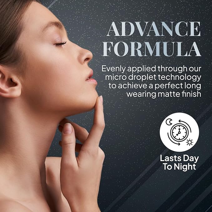 ERA Face spray makeup (Y7 Carmel, 2.25 oz) - airbrush foundation, everyday, buildable, professional spray on cosmetics by Era Beauty