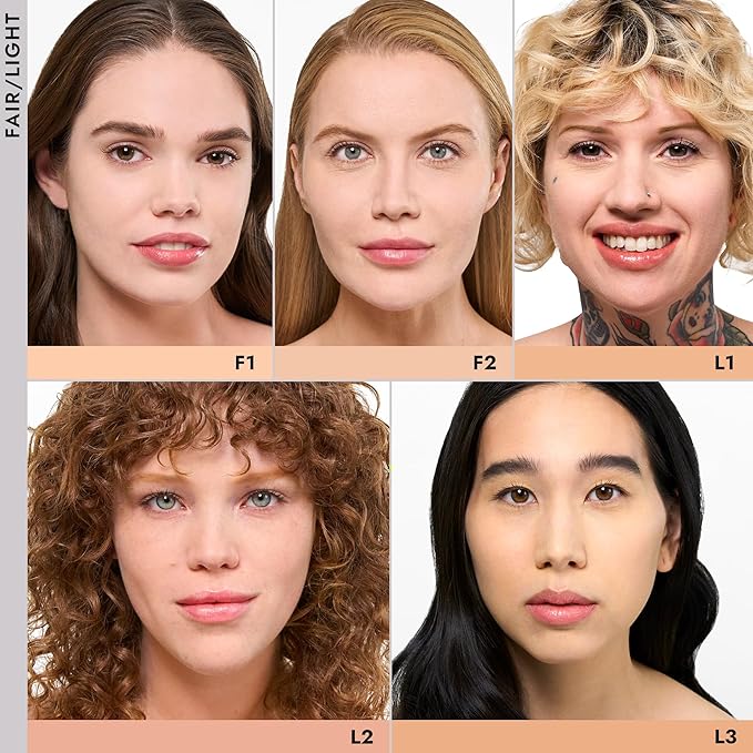 COVER FX Pressed Mineral Foundation - Shade L1 - Weightless Powder Foundation - Buildable Light to Full Coverage - Matte Finish - All Skin Types