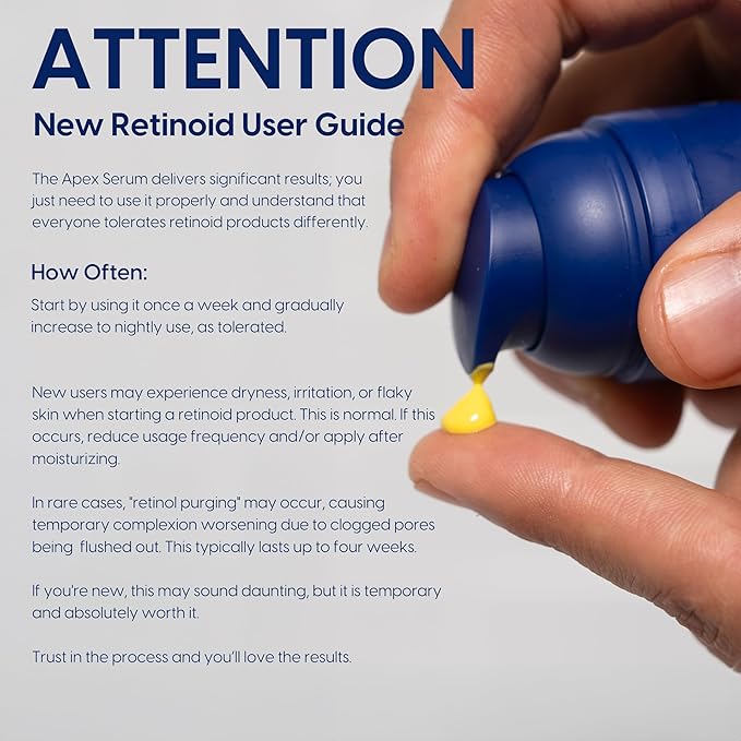 Strive - Anti-aging Retinal Serum - 0.1% Retinaldehyde, 10% Peptides & 2% Vitamin C E Ferulic Face Serum. Brightening, Firming, Wrinkle & Fine Line Reducing - Fragrance Free Anti aging Skincare - 30mL