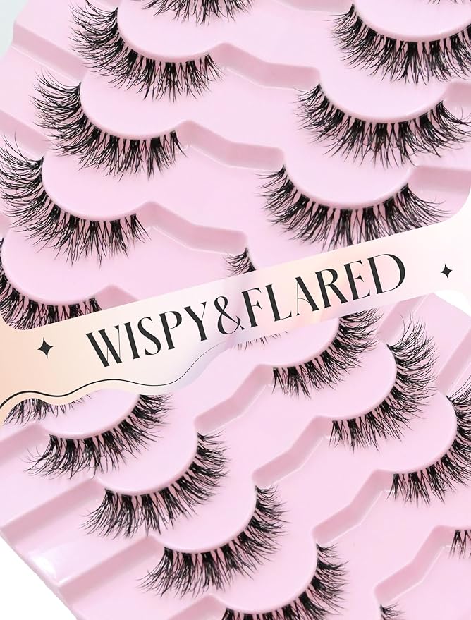 False Eyelashes Cat Eye Lashes Wispy Lashes Fake Lashes Natural Lashes Fake Eyelashes Natural Eyelashes Mink Lashes K4