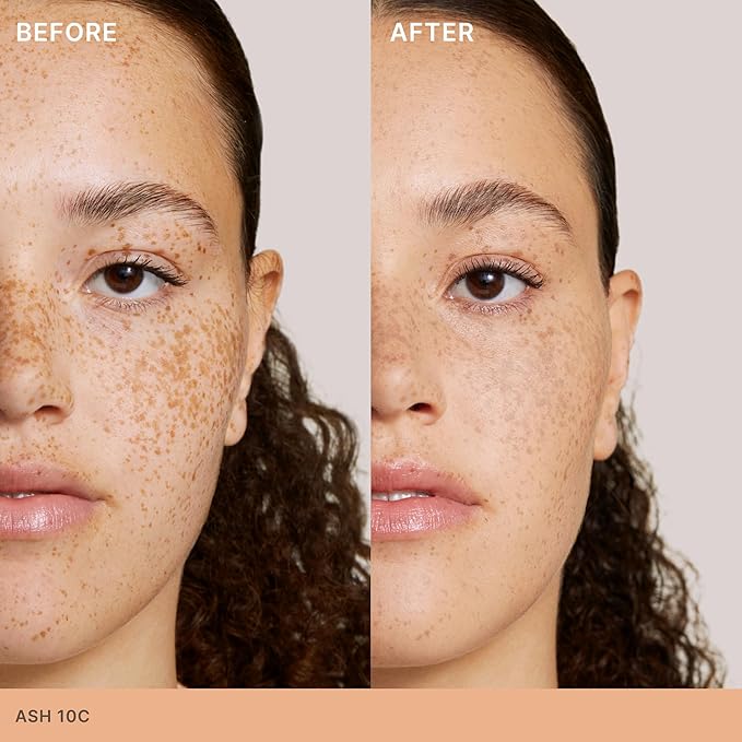 ILIA - Skin Rewind Complexion Stick - Foundation + Concealer + Skincare | Non-Toxic, Vegan, Cruelty-Free, Clean Makeup (10C - Ash, 0.35 oz | 10 g)