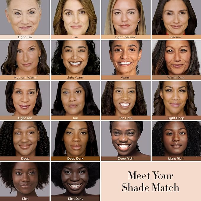 LUMINESS Airbrush Spray Silk Foundation Starter Kit - Warm Deep - Foundation, Primer & Dual-Sided Angled Buffing Brush - Medium, Buildable Coverage, Anti-Aging Formula Hydrates & Moisturizes