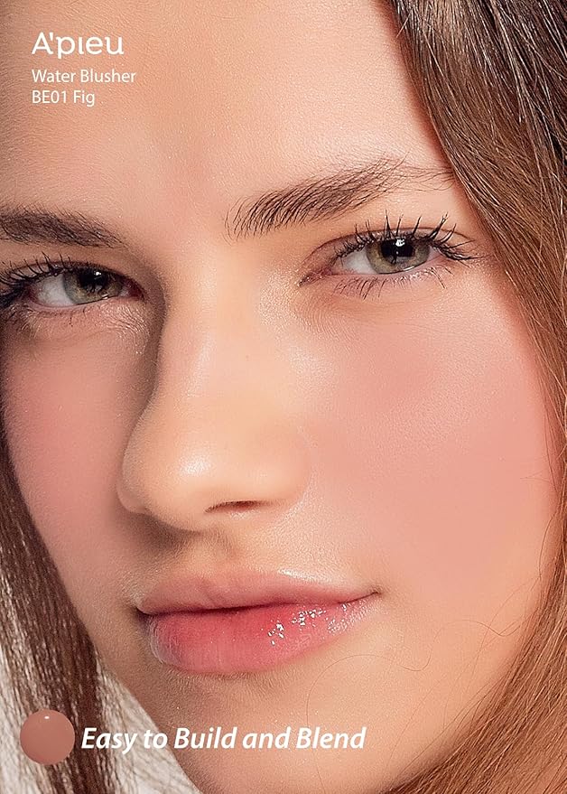 A'PIEU JUICY-PANG WATER BLUSHER (BE01 - Fig Pearl) Korean Liquid Blush For Cheeks K Beauty Makeup