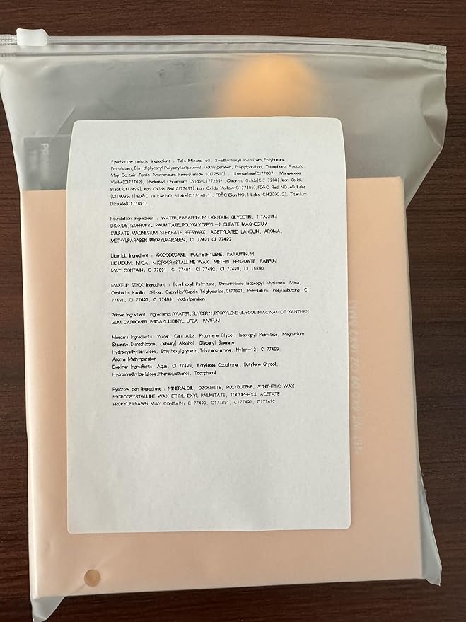 All In One Makeup Kit Full Kit, 3 Pcs Cream Contour Sticks,12 Colors Eyeshadow Palette,Full Coverage Foundation, 6 Colors Lipstick Set, Waterproof Eyeliner and Mascara(103# Warm Peach)