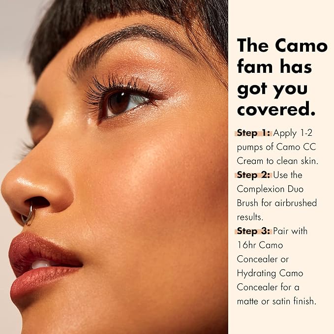 e.l.f. Camo CC Cream, SPF 30 Color-Correcting Medium-To-Full Coverage Face Foundation, Delivers An Airbrushed Finish, Vegan & Cruelty-Free, Rich 660 N