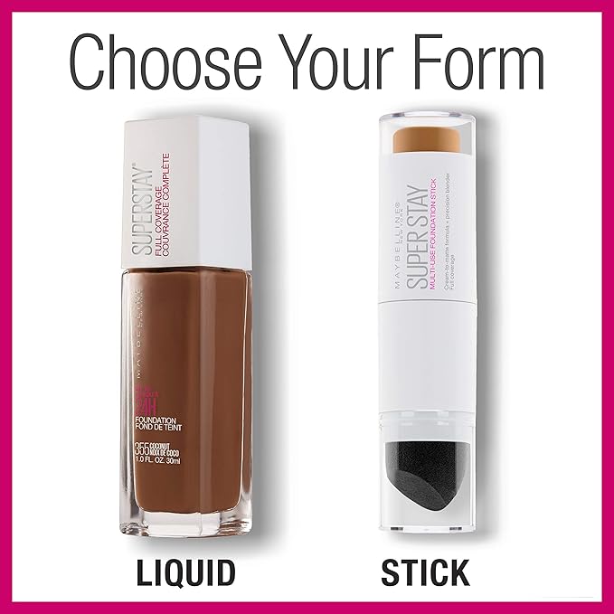 Maybelline New York Super Stay Foundation Stick for Normal To Oily Skin, Honey, 0.25 Ounce