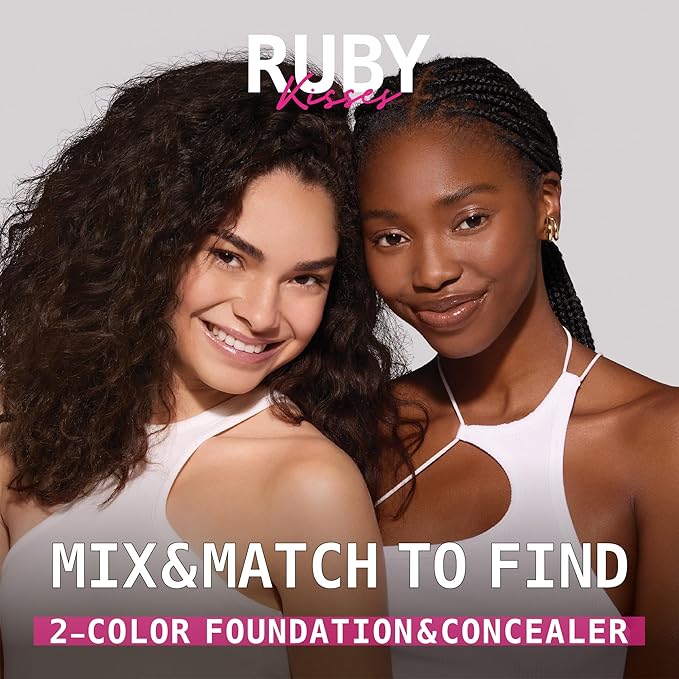Ruby Kisses 3D Face Creator Cream Foundation & Concealer, 12 Hours Long Lasting, Medium to Full Coverage, Non-Greasy, Ideal for Makeup & Contour Palette (Level 13)
