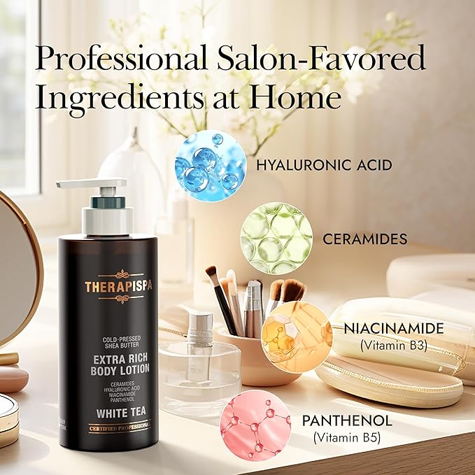 Scented Body Lotion for Women – Calming Moisturizer with Shea Butter, Ceramides & Panthenol to Soothe & Comfort Dry Skin – Suitable for All (Lavender, 17.0 fl oz)