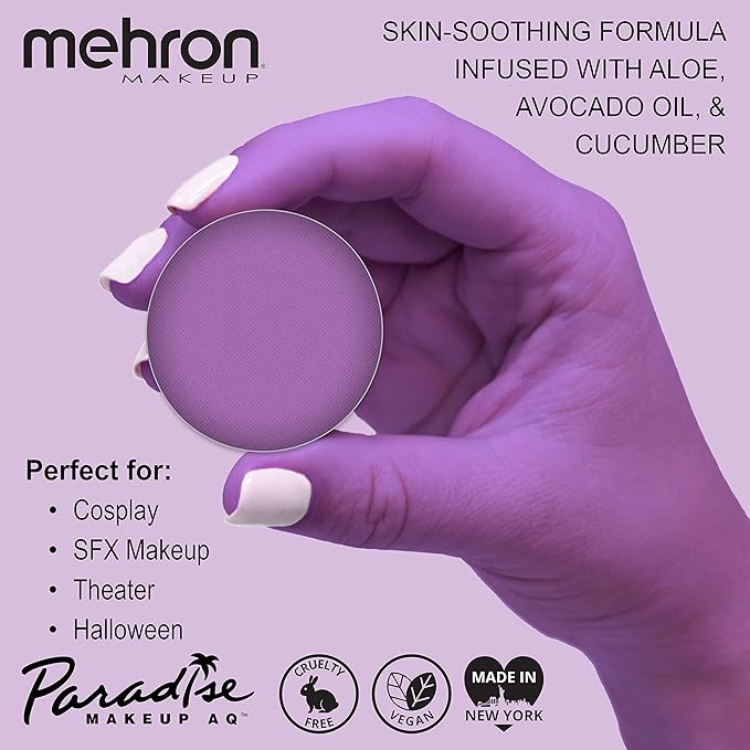 Mehron Makeup Paradise Makeup AQ Refill (.25 oz) (MAUVE)