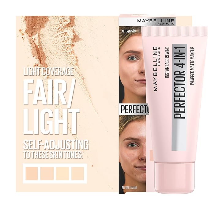 Maybelline Instant Age Rewind Instant Perfector 4-In-1 Matte Makeup, 00 Fair/Light, 1 Count