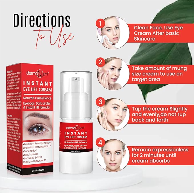 Rapid Reduction Eye Cream - Eye Cream Anti Aging Treatment for Dark Circles - Instant Under Eye Cream - Advanced Peptide Skin Tightening Formula - Instantly Removes Puffiness Wrinkles 20ml