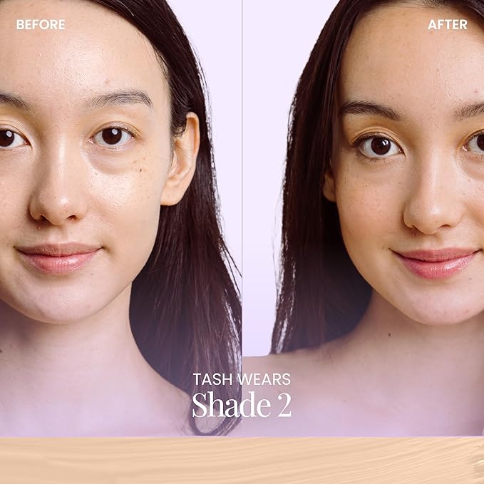 Naked Sundays BeautyScreen™ SPF 50 Mineral Peptide Foundation Tint – 2-in-1 Skin Tint & Mineral Sunscreen | Radiant, Buildable Coverage, Acne-Safe, Infused with Peptides (2 Fair Sand, 1.01 oz)