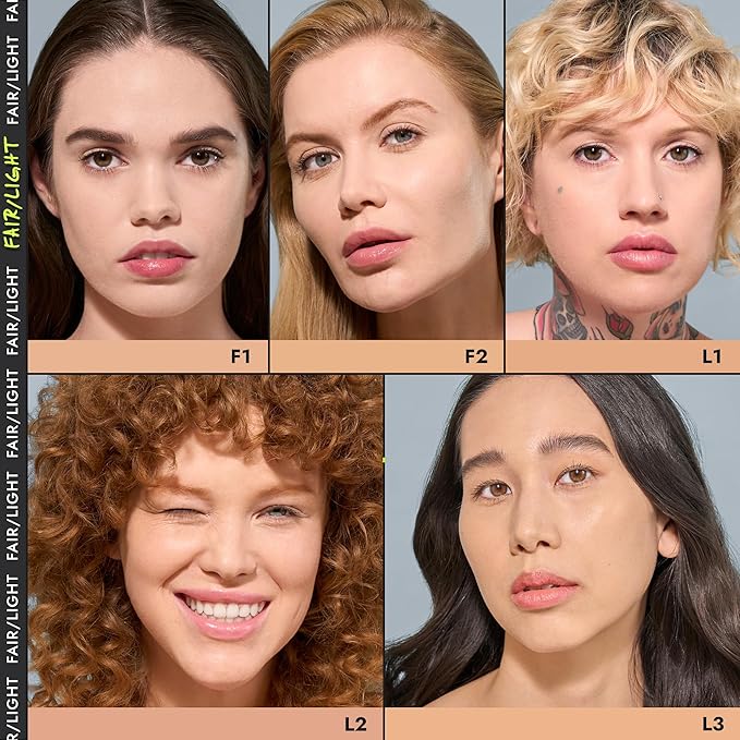 COVER FX Power Play Foundation - Shade L2 - Buildable Full Coverage - Waterproof Sweat-Proof Transfer-Proof - Natural Matte Finish - All Skin Types