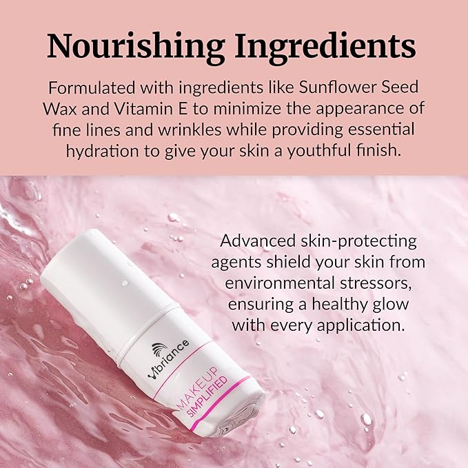 Vibriance Complexion Sticks - Foundation for Mature Skin - Sheer, Buildable Coverage Face Makeup Foundation for Older Women - 3-in-1 Base, Contour, Concealer - Light