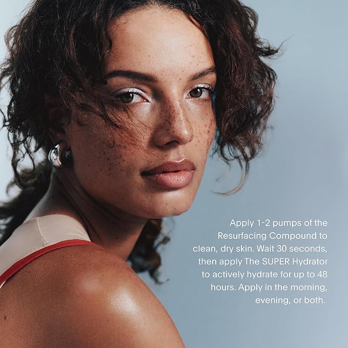 The U Beauty Duo - Resurfacing Compound & SUPER Hydrator Set - Vitamin C & E, Retinol, Hyaluronic Acid - Moisturizing Face Serum Duo for Smooth, Hydrated and Softer Skin, Set of 2 1.7 fl oz