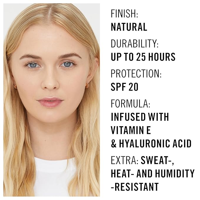 Rimmel London Lasting Finish 25HR - 160 Vanilla - Foundation, 25-Hour Wear, Full Coverage, Waterproof, 1oz