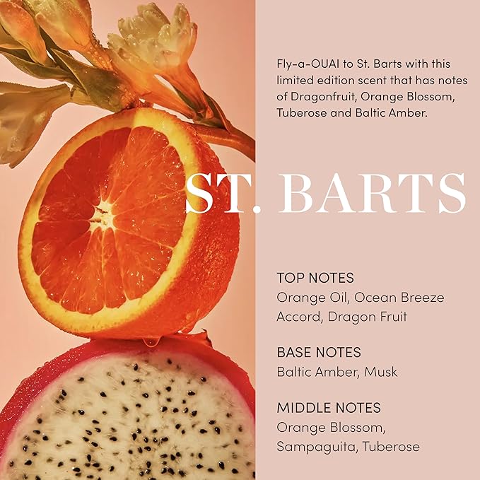 OUAI Body Cleanser, St. Barts - Foaming Body Wash with Jojoba Oil and Rosehip Oil to Hydrate, Nurture, Balance and Soften Skin - Paraben, Phthalate and Sulfate Free Skin Care Products - 10 Oz