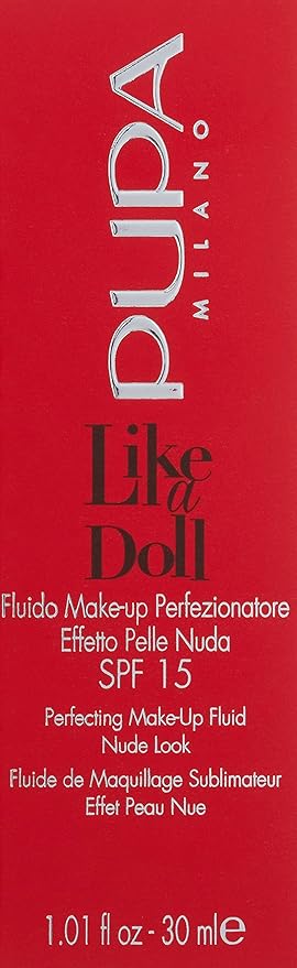 PUPA Milano Like A Doll Perfecting Make-Up Fluid, Sand 30 ml
