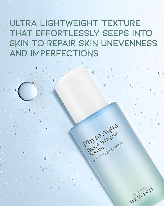 BEYOND Phyto Aqua Repair Face Serum (1.4fl oz) - Vegan Formula Korean Skin Care for Clear & Moisturized Skin, Hyaluronic Acid, Niacinamide
