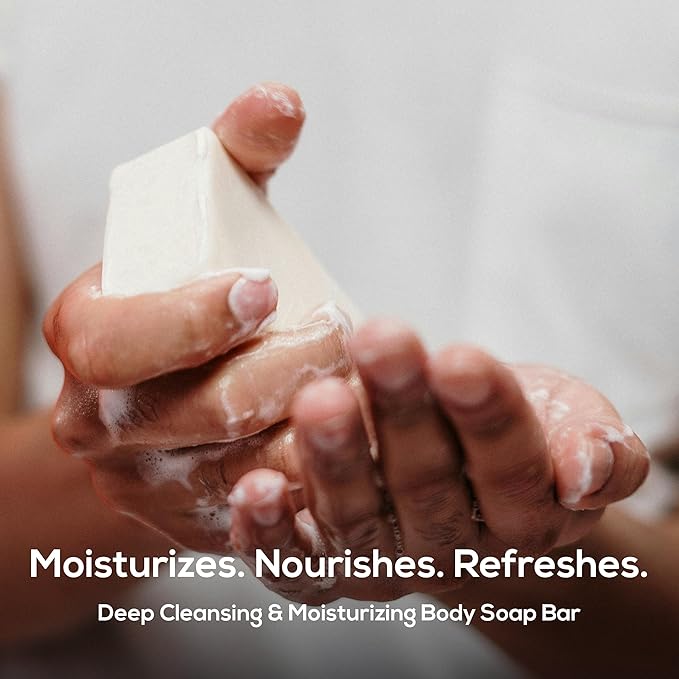 MARLOWE. No. 105 Bar Soap for Men 7 oz (6 Bars) Moisturizing Body Soap, Nourishing & Refreshing with Natural Extracts, Shea Butter, Olive Oil & Green Tea Extracts, Original Sage & Fir Scent