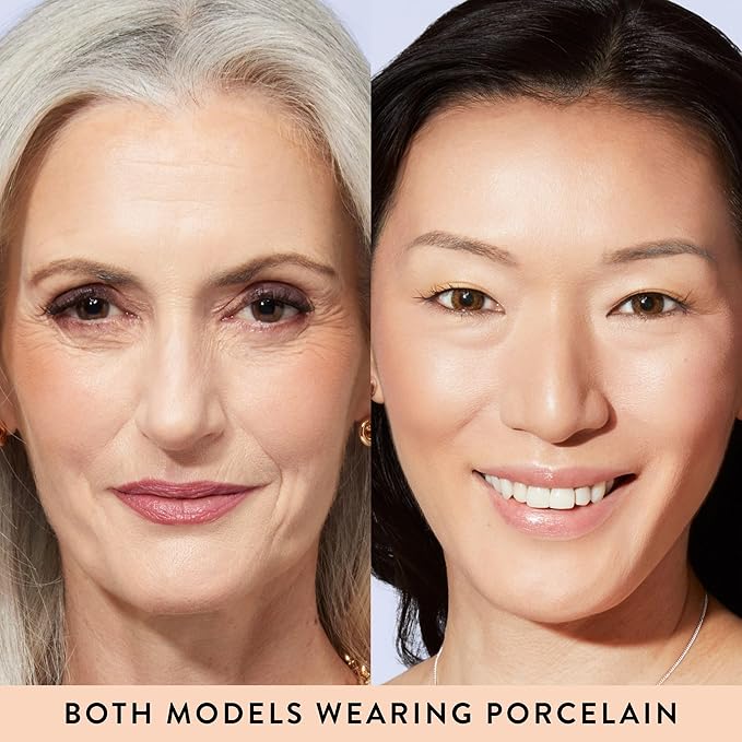 LAURA GELLER NEW YORK Award-Winning Baked Balance-n-Brighten Color Correcting Powder Foundation - Porcelain - Buildable Light to Medium Coverage - Demi-Matte Natural Finish