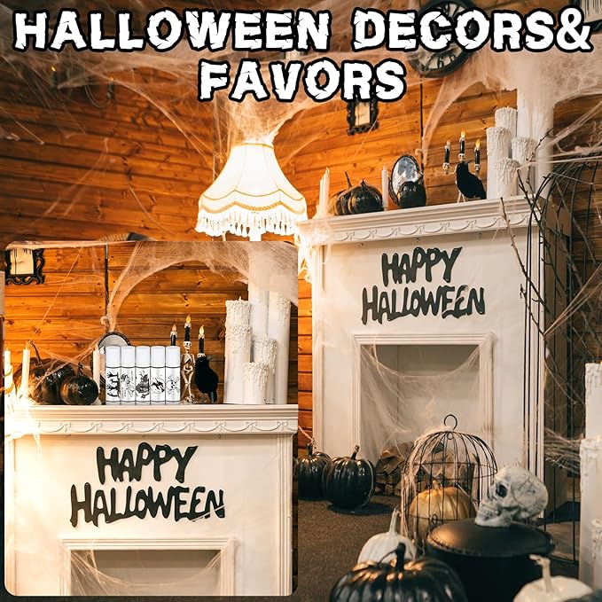 50 Pcs Halloween Spooky Lip Balm Gifts Bulk Vintage Apothecary Skull Lip Balm Favors Honey Flavor Lip Balms Halloween Party Supplies Goodies Halloween Treat Bag Stuffer for Kids Adults