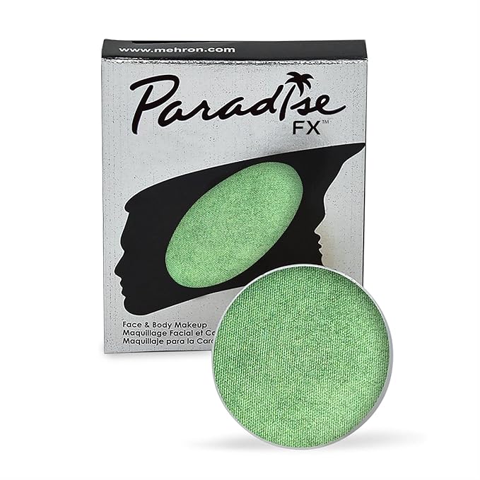 Mehron Makeup Paradise Makeup AQ Refill (.25 oz) (Metallic Green)