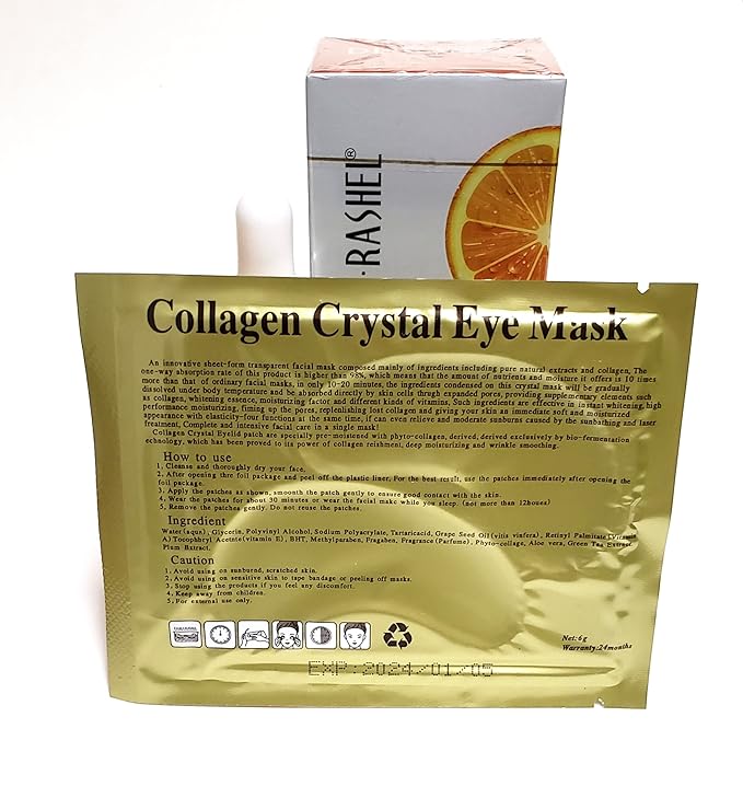 Vitamin C Eye Anti - Aging Serum Essence | Hyaluronic Acid and Collagen, Reduce Wrinkles, Remove Dark circles & Puffiness, Size (1.01 oz)