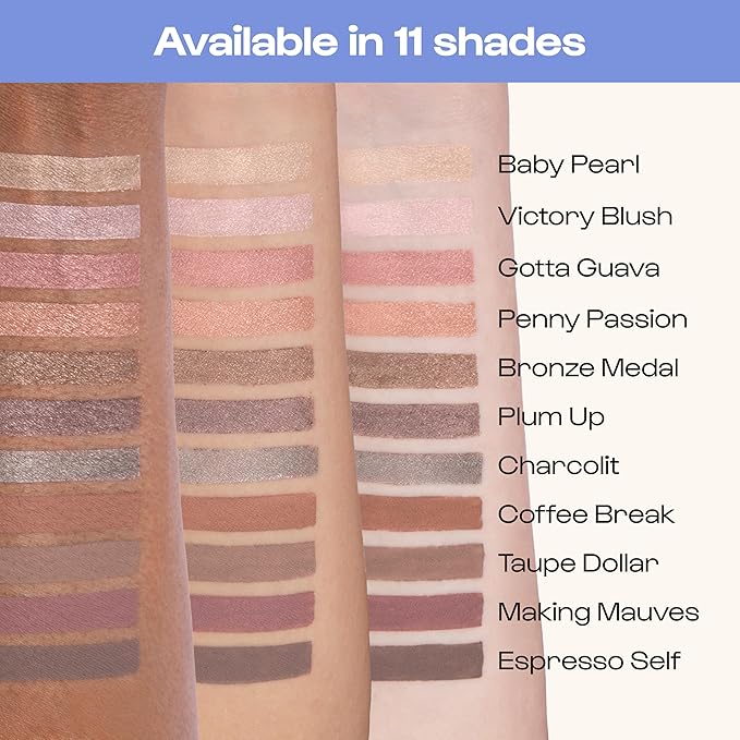 ALLEYOOP 11th Hour Cream Eye Shadow Sticks - Coffee Break (Matte) - Award-winning Eyeshadow Stick - Smudge-Proof and Crease Proof for Over 11 Hours - Easy-To-Apply and Compact for Travel, 0.05 Oz