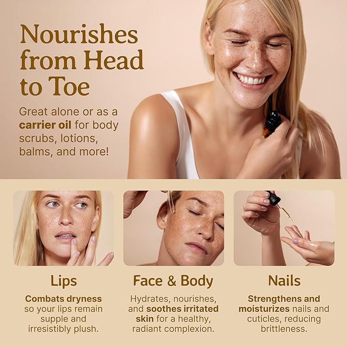 Bella Terra Oils Pure Sea Buckthorn Oil – 1 gallon, Unique Nutrient Blend, Nourishing, Non-Greasy, Radiant Glow for Skin, Softness for Hair