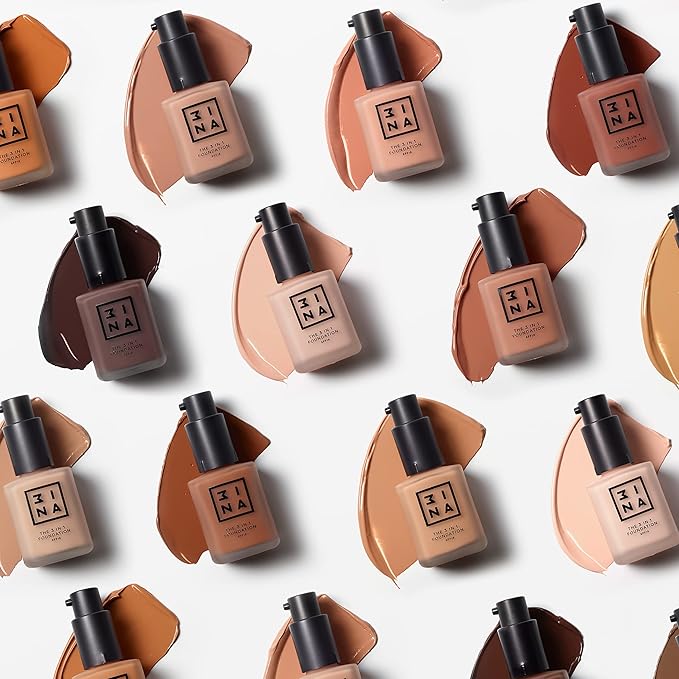 3INA The 3-In-1 Foundation 206 - Vegan Formula - Combination Of Primer, Concealer And Foundation - Medium Coverage - Natural Finish - Perfect For Covering Lines And Blemishes - Long Lasting - 1.01 Oz