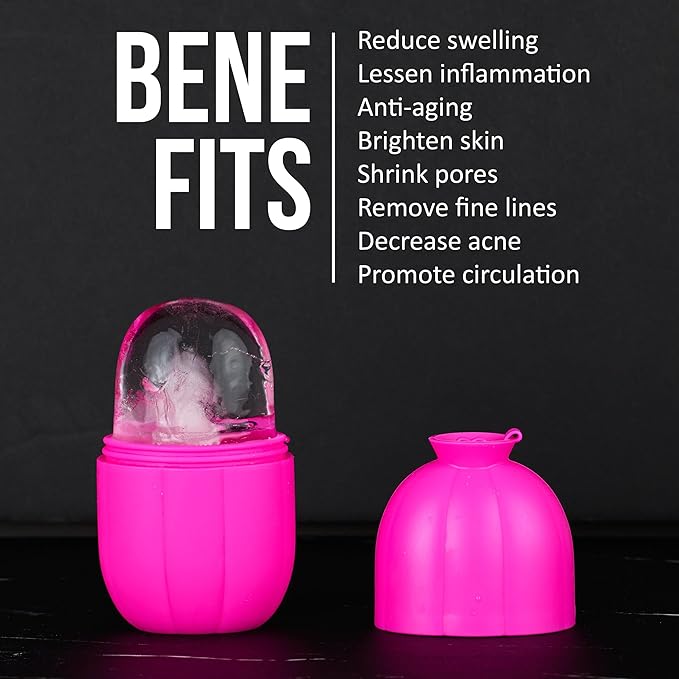 Ice Face Roller - 1pc Ice Roller for Face, Ice Facial Tools, Face Depuffer | Skincare Beauty Tools + Accessories