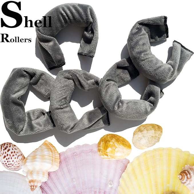 Aimin Hair Rollers Night Sleep Foam Hair Curler Rollers Flexible Soft Pillow Hair Rollers DIY Sponge Hair Styling Rollers Tools set (18 pcs gray) …