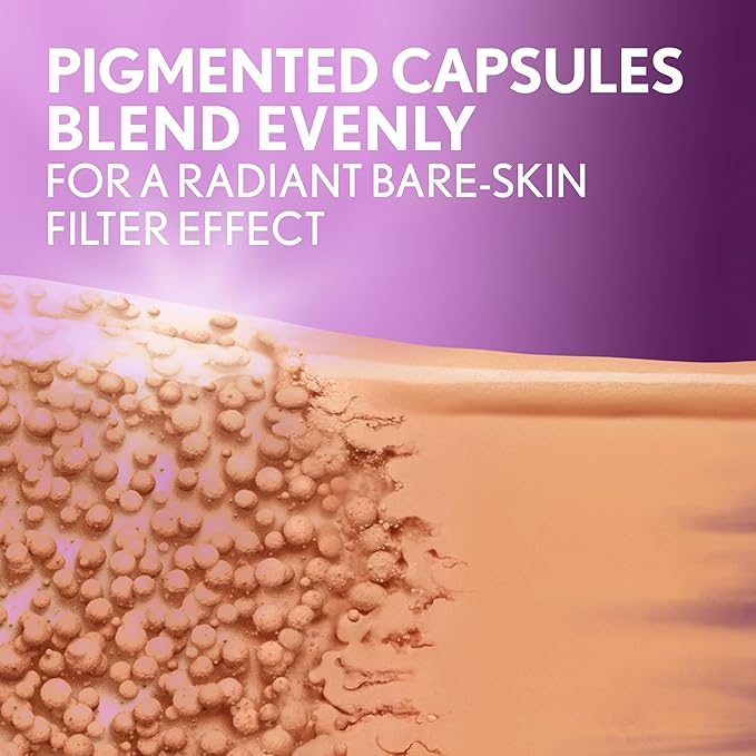 Covergirl Simply Ageless Skin Perfector Essence Foundation, 30 Light-Medium, Tinted Skin Perfector, Skincare Makeup Hybrid, Sheer Tint, Radiant Finish, Skin-Like Finish, Vegan Formula, 1.0oz