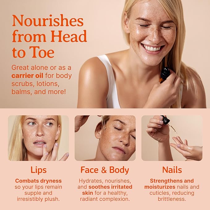 Bella Terra Oils - Organic Rosehip Seed Oil 2 oz - Cold-Pressed Elixir, Rich in Vitamin A, C, & E, Linoleic & Alpha-Linolenic Acid, Perfect Facial Emollient