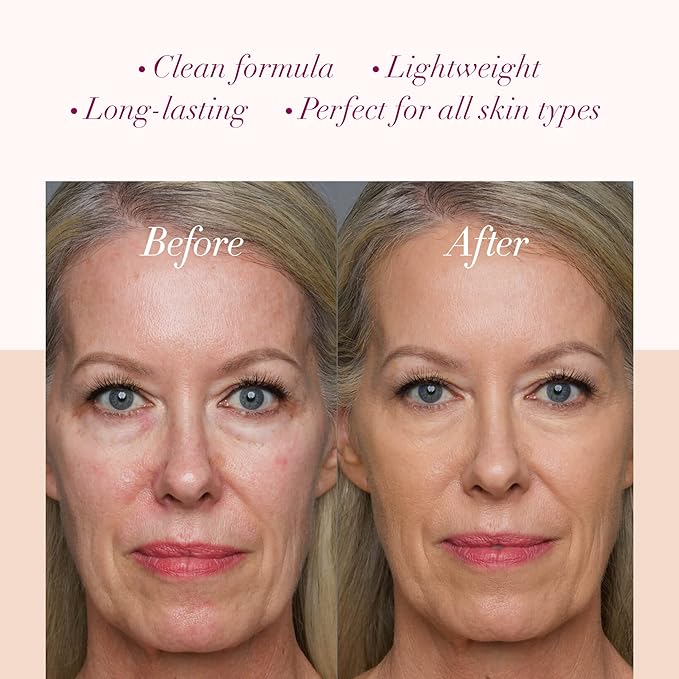 LUMINESS Silk Airbrush Spray Foundation & Buffing Brush Kit - Light Medium, Unisex, Skin Foundation Concealer