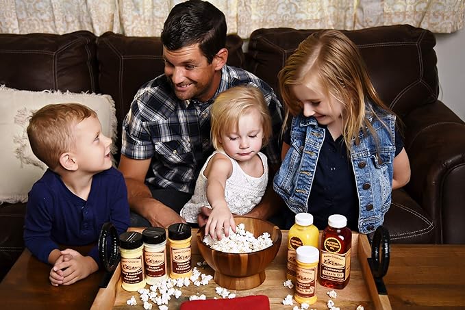 Amish Country Popcorn | Seasoning Variety Pack | BallPark Style Buttersalt - 5.5 oz and White Cheddar Cheese - 3.8 oz | 2 Pack Popcorn Seasoning