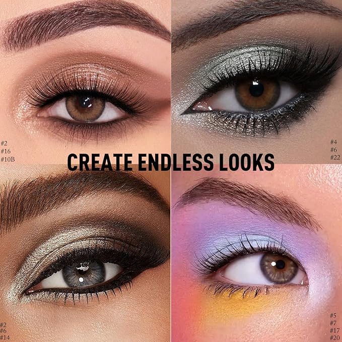 Cocoa Brown Shimmer Eyeshadow Stick, Waterproof Cream Eye Shadow Pencil Long-Lasting Crease-Proof Glitter Eyeshadow Crayon Smooth High Pigmented Highlighter Neutral Eye Shadow Liner Makeup