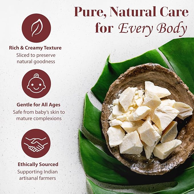 era of nature Kokum Butter Raw - 16 oz (1lb) - Natural Butter for Body Butters, Lotion Bars, Lip Balm, Soap Making – Blends Well with Shea or Cocoa Butter – For Stretch Marks, Scars, Pregnancy Care