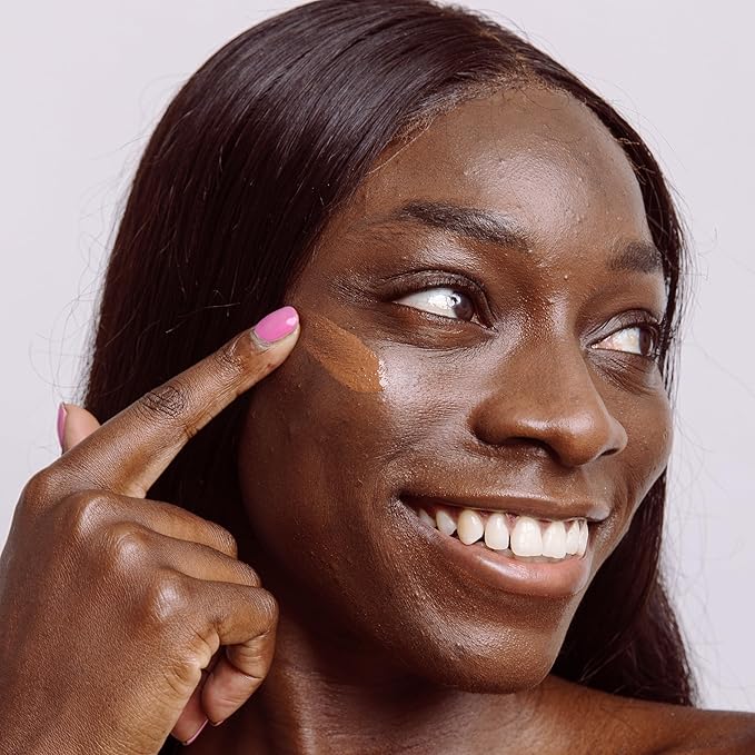 Naked Sundays BeautyScreen™ SPF 50 Mineral Peptide Foundation Tint – 2-in-1 Skin Tint & Mineral Sunscreen | Radiant, Buildable Coverage, Acne-Safe, Infused with Peptides (10 Deep Neutral, 1.01 oz)