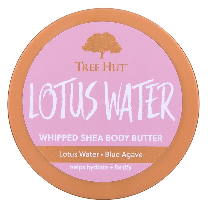 Tree Hut Lotus Water Whipped Shea Body Butter | Long-lasting Hydration Leaves Skin Feeling Soft & Moisturized | Lightweight | Nourishing Essential Body Care | 8.4 fl oz.