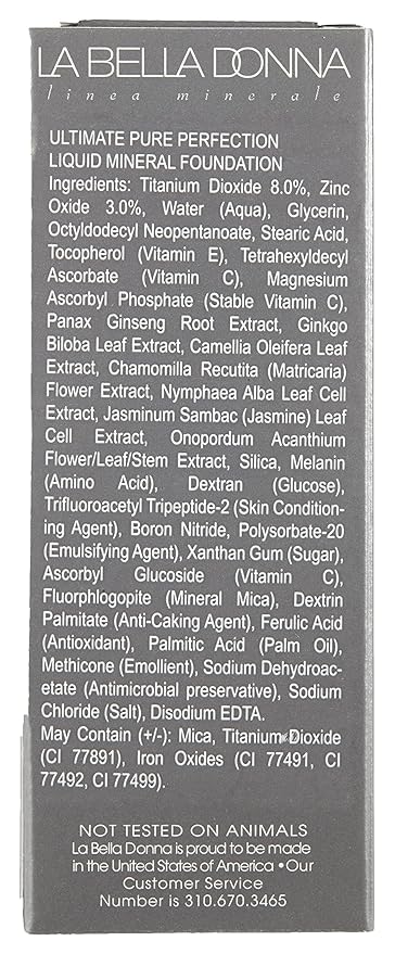 La Bella Donna Women's Ultimate Pure Perfection Liquid Mineral Foundation SPF 15 | Marta