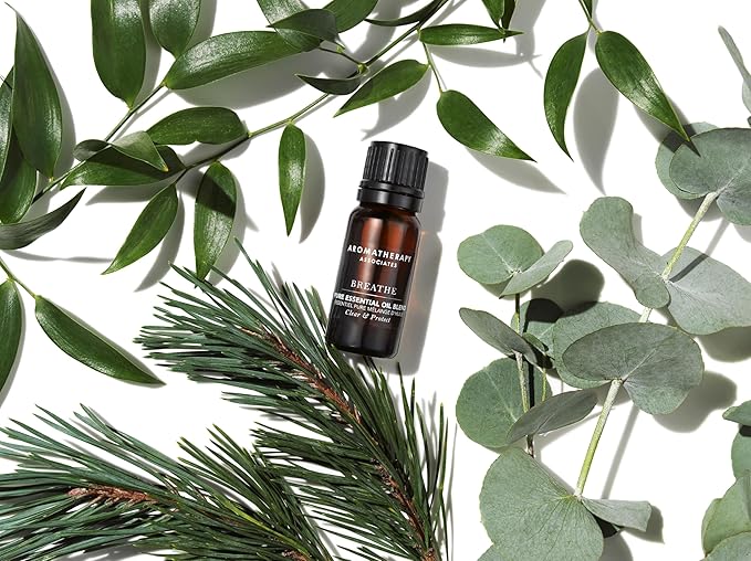 Aromatherapy Associates Breathe Pure Essential Oil Blend. Premium Undiluted Blend to Awaken Your Senses. Hand-Crafted with Eucalyptus, Tea Tree and Pine (0.33 fl oz)