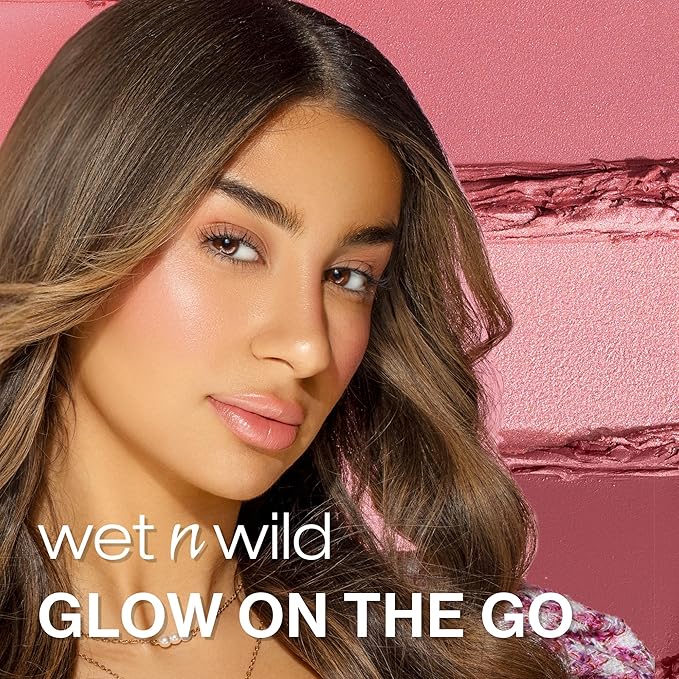 wet n wild Mega Glo Makeup Stick, Buildable Color, Versatile Use, Cruelty-Free & Vegan - Dusty Pink