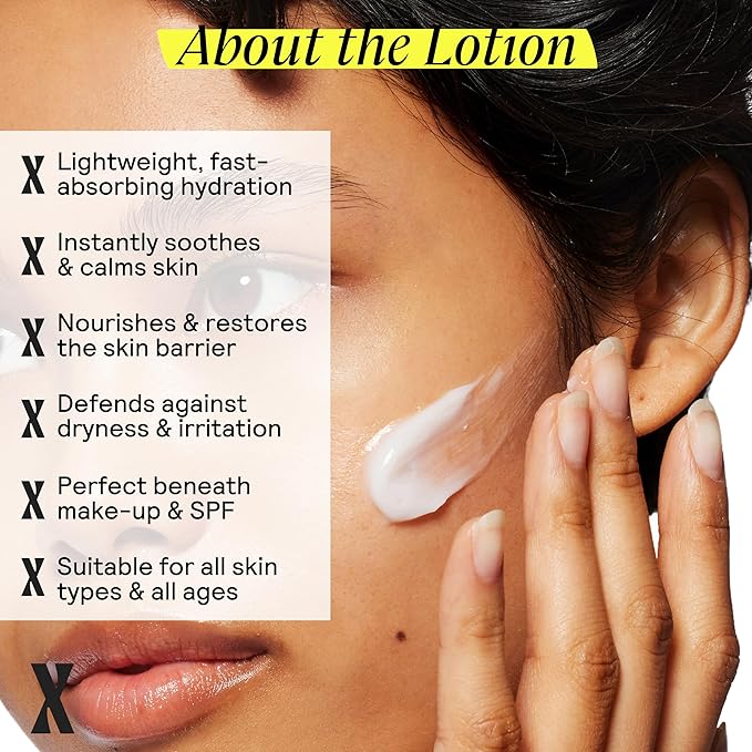 Moisturizing Lotion - Daily Face Moisturizer & Body Lotion for Sensitive Skin - Ceramides & Hyaluronic Acid - No Common Irritants - Non-Comedogenic - Oil-Free - Fragrance Free - 10 Ounce